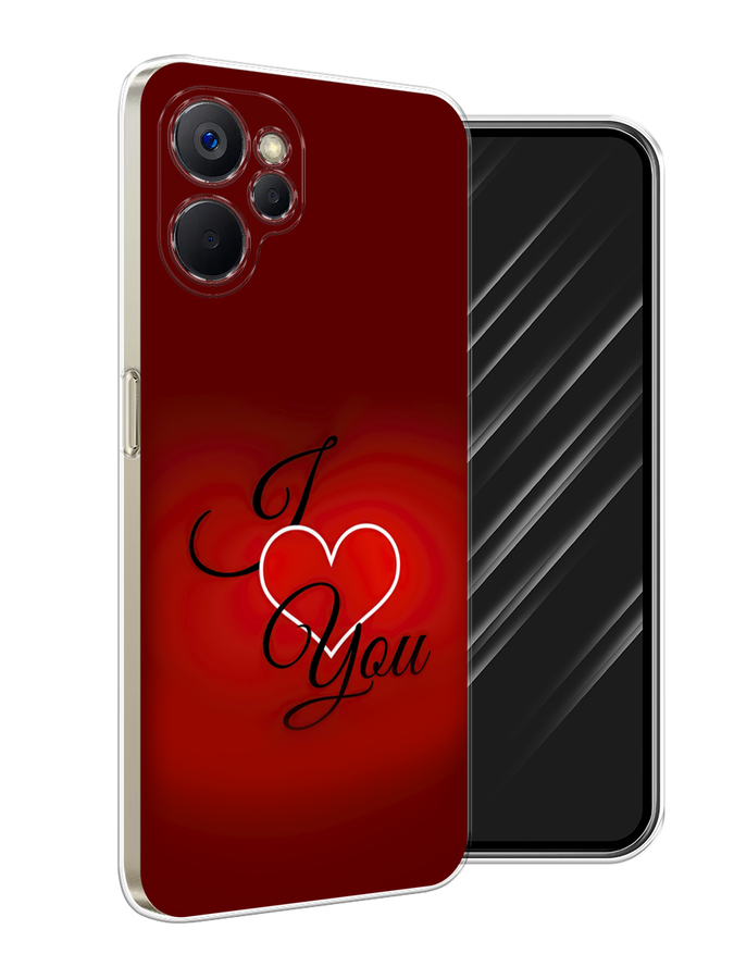 

Чехол Awog на Realme 9i 5G/10T 5G "I love you 3", Красный;бордовый;черный, 2513950-6