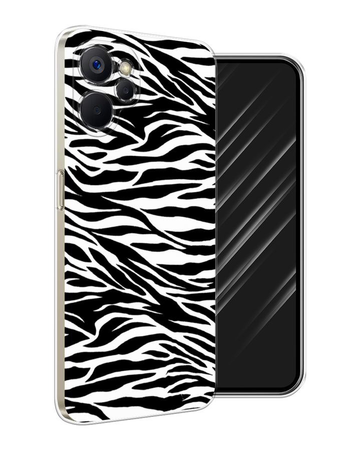 

Чехол Awog на Realme 9i 5G/10T 5G "Принт зебра", Белый;серый;черный, 2513950-7