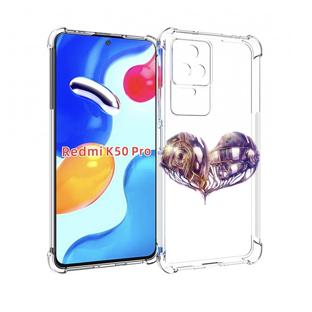 

Чехол MyPads сердце абстракция для Xiaomi Redmi K50 / K50 Pro, Прозрачный, Tocco