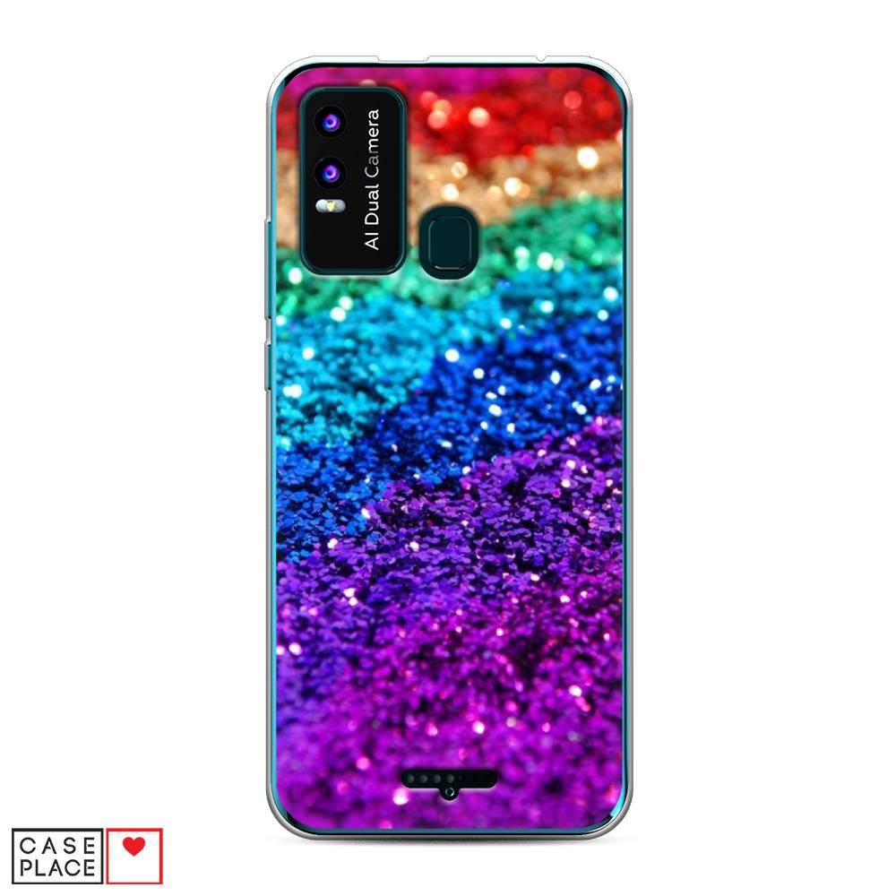 

Чехол Awog на BQ 6630L Magic L / BQ 6630L Мэджик L "Блестящая радуга рисунок", 201650-3
