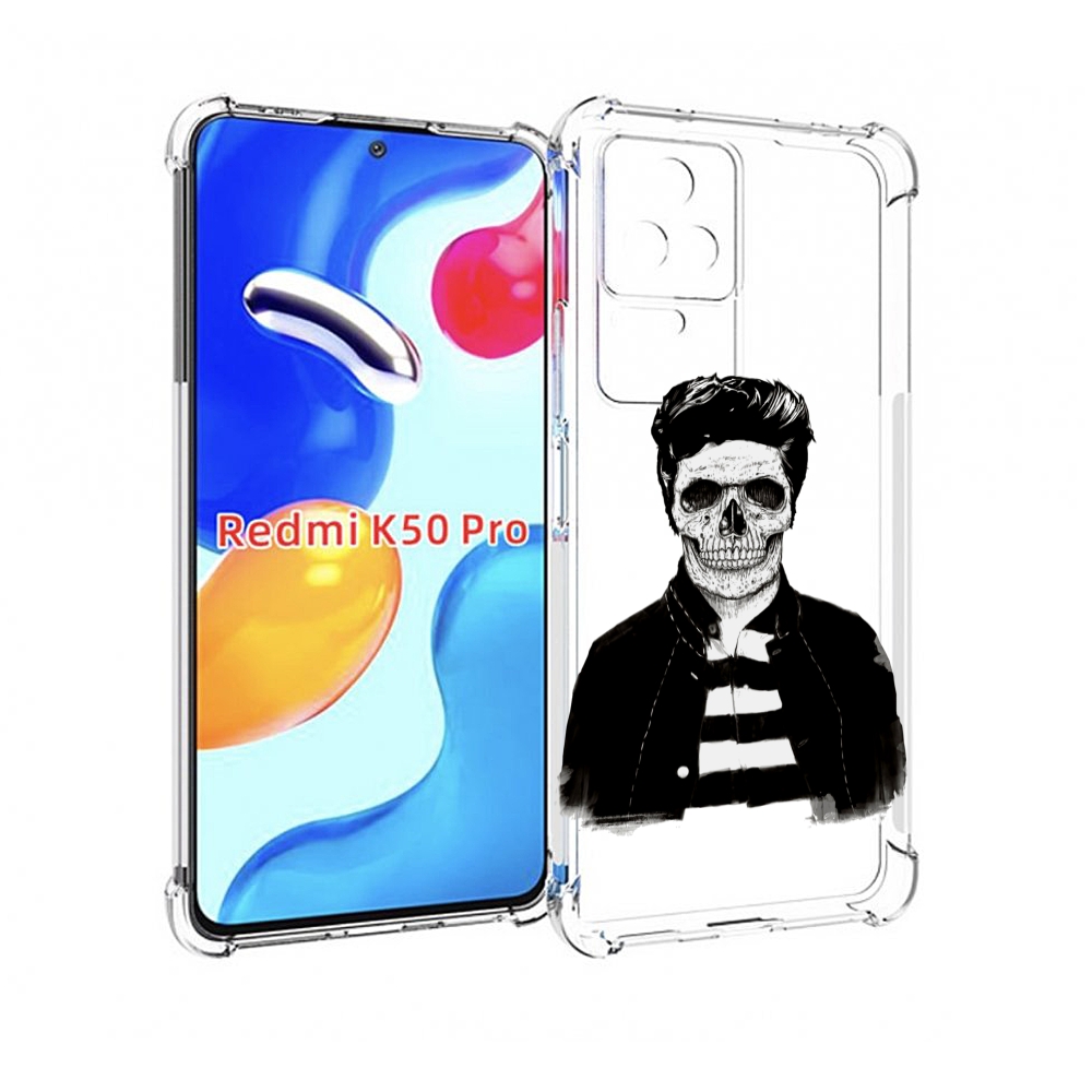 

Чехол MyPads скелет для Xiaomi Redmi K50 / K50 Pro, Прозрачный, Tocco