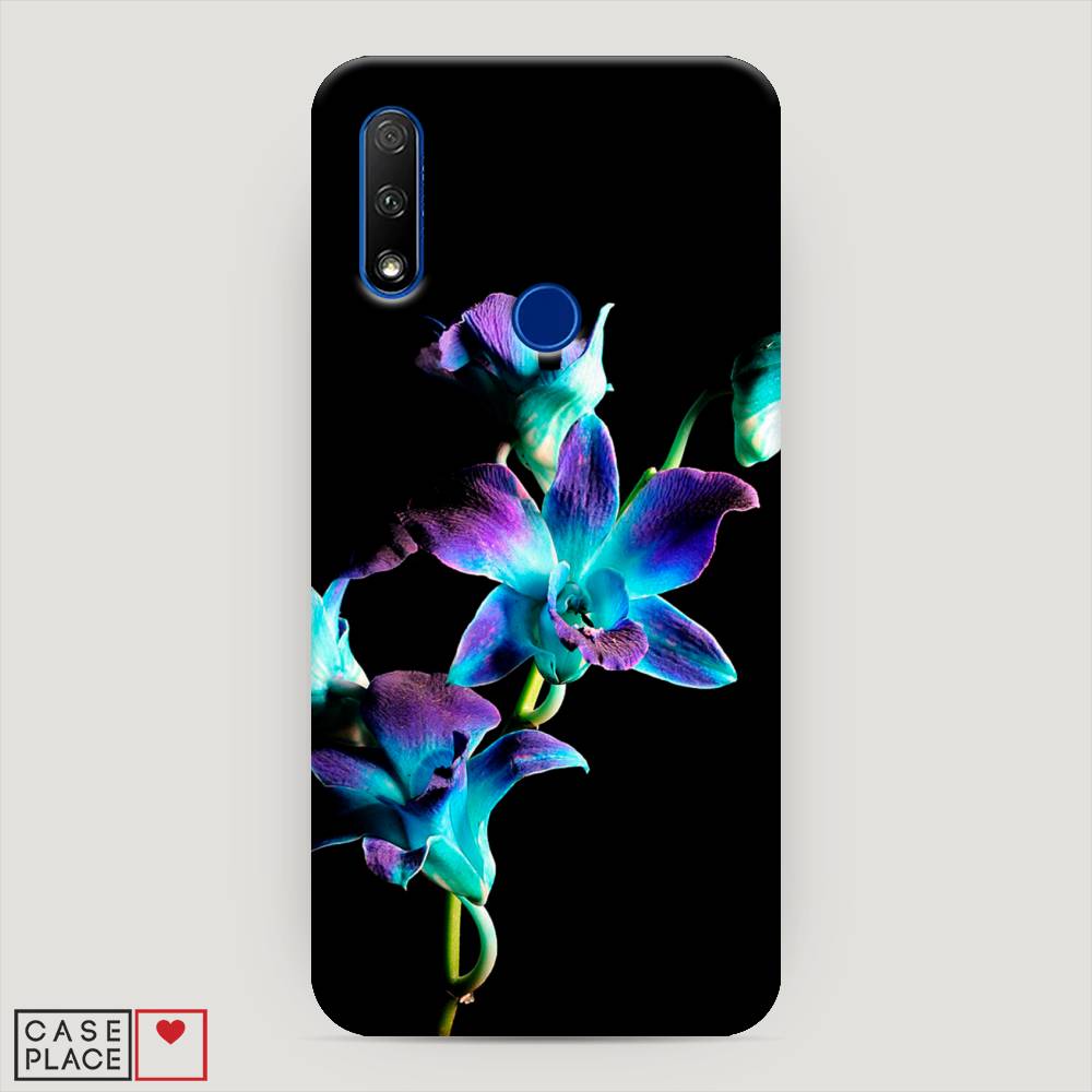

Чехол Awog "Синий цветок для черном" для Honor 9X, 69920-6