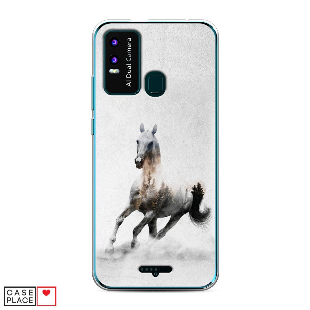 

Чехол Awog на BQ 6630L Magic L / BQ 6630L Мэджик L "Лошадь лес", Разноцветный, 201650-2