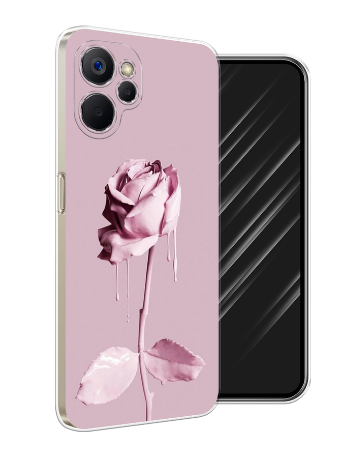 

Чехол Awog на Realme 9i 5G/10T 5G "Роза в краске", Белый;розовый, 2513950-8
