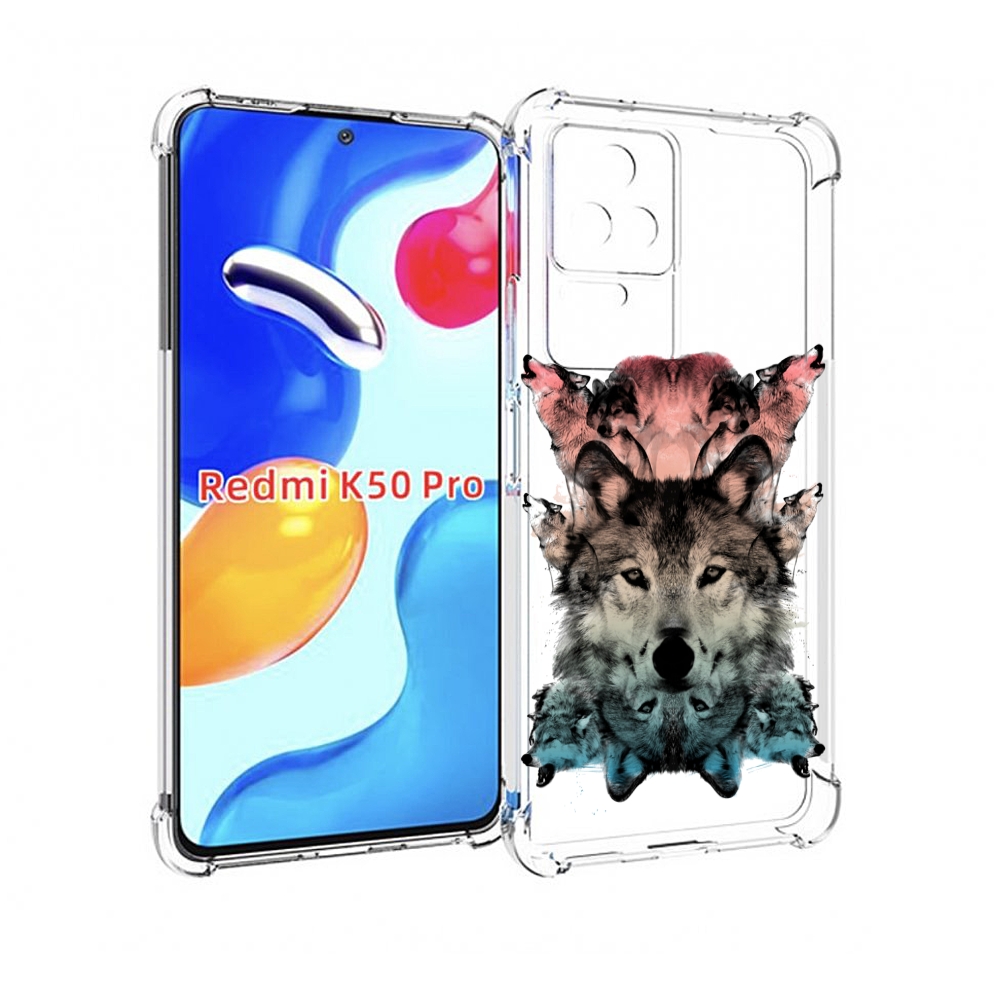 

Чехол MyPads стая для Xiaomi Redmi K50 / K50 Pro, Прозрачный, Tocco