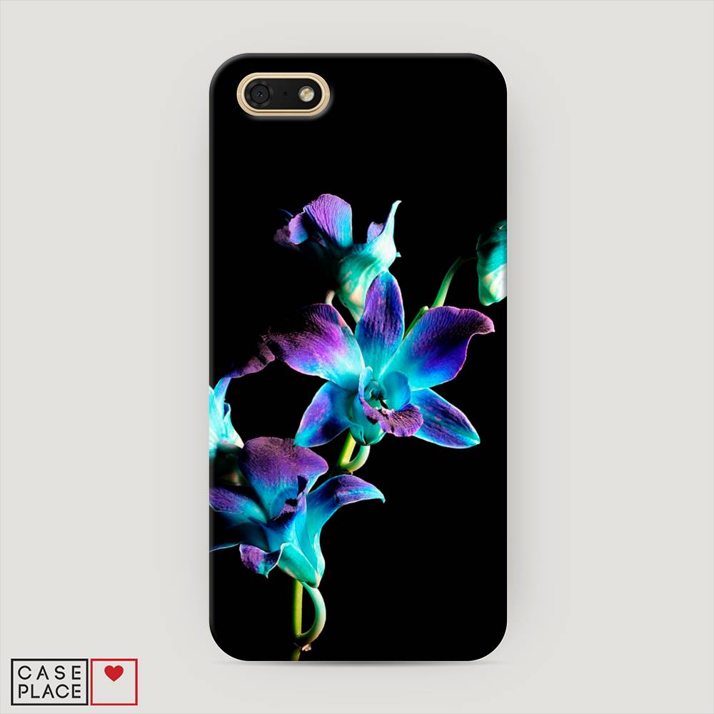 

Чехол Awog "Синий цветок для черном" для Huawei Y5 Prime 2018, 66320-6