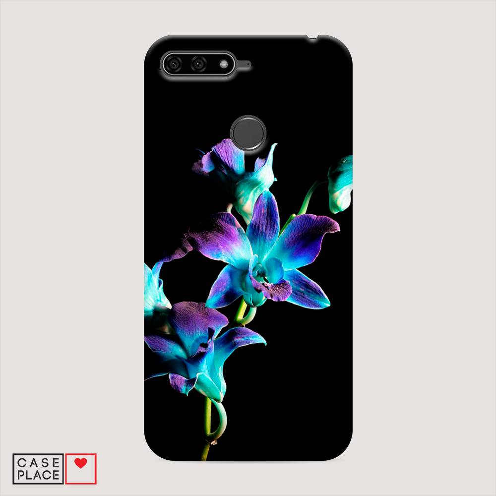 

Чехол Awog "Синий цветок для черном" для Huawei Y6 Prime 2018, 65720-6