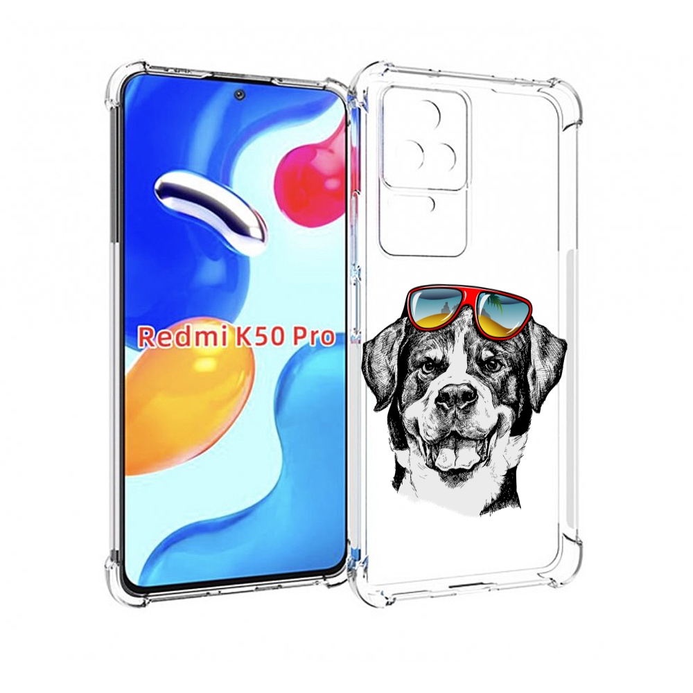 

Чехол MyPads счастливая собака для Xiaomi Redmi K50 / K50 Pro, Прозрачный, Tocco