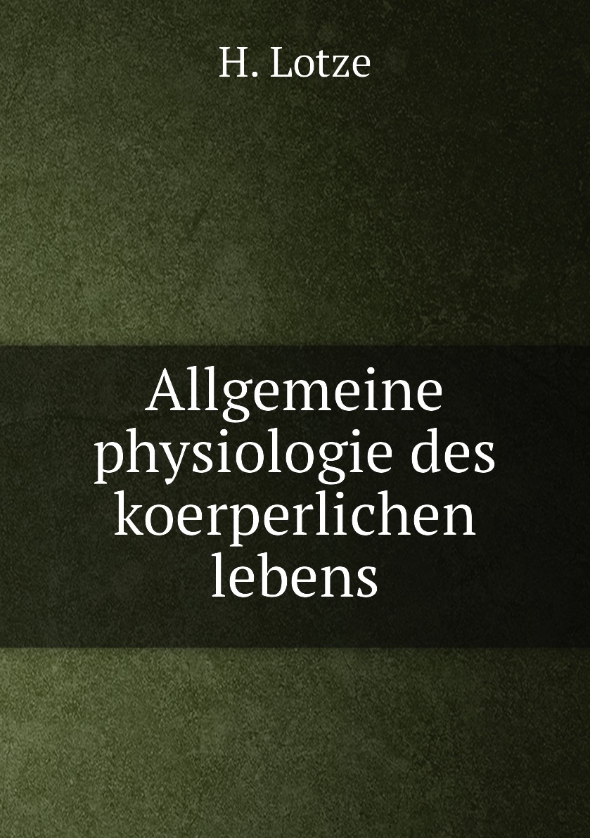 

Allgemeine physiologie des koerperlichen lebens