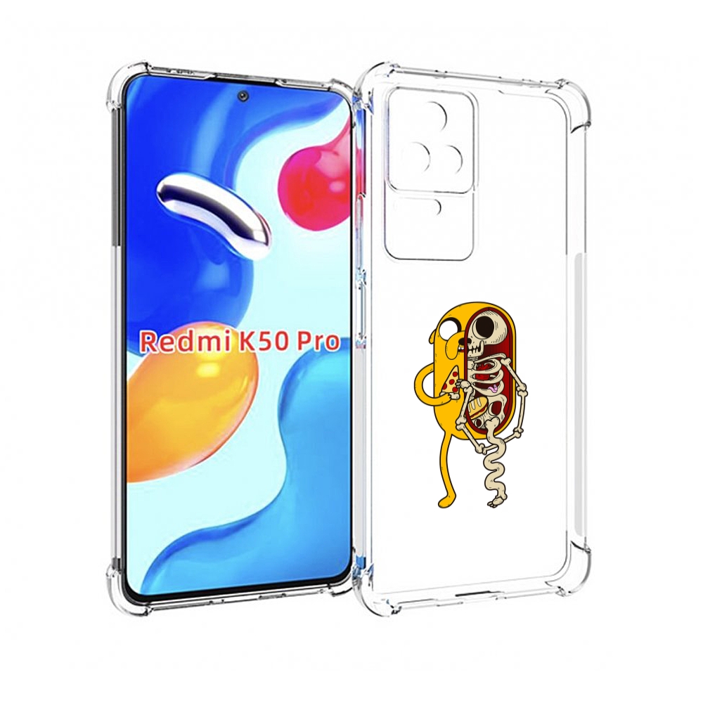 

Чехол MyPads Джейк скелет для Xiaomi Redmi K50 / K50 Pro, Прозрачный, Tocco