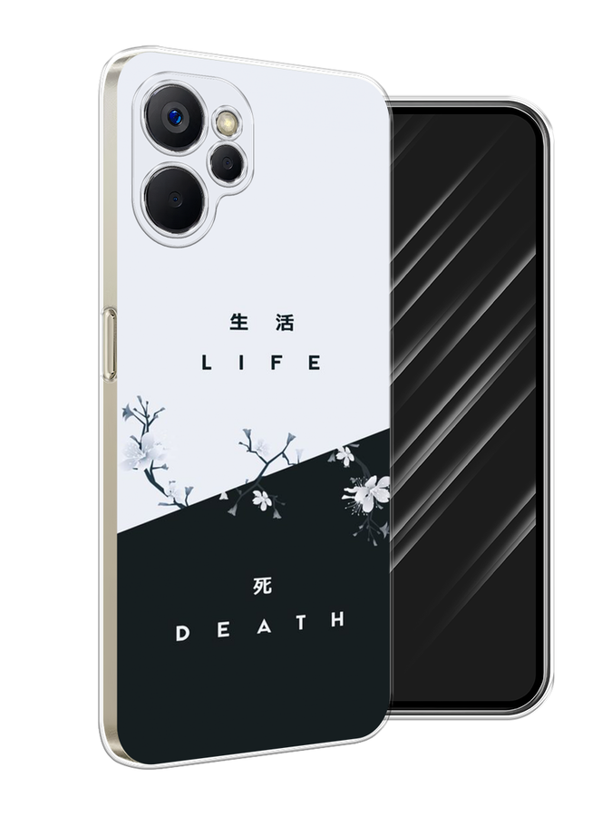 

Чехол Awog на Realme 9i 5G/10T 5G "Life and death", Черный;серый, 2513950-7