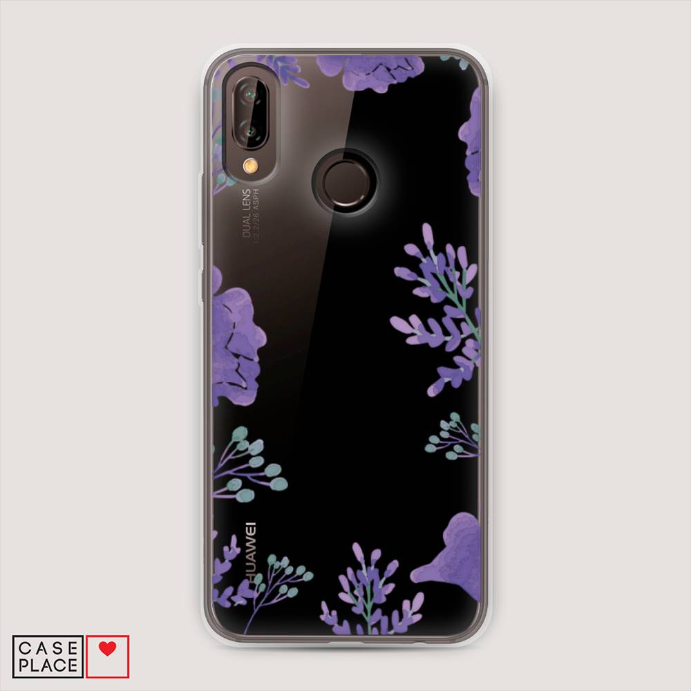 

Чехол Awog "Сиреневая цветочная рамка" для Huawei Nova 3