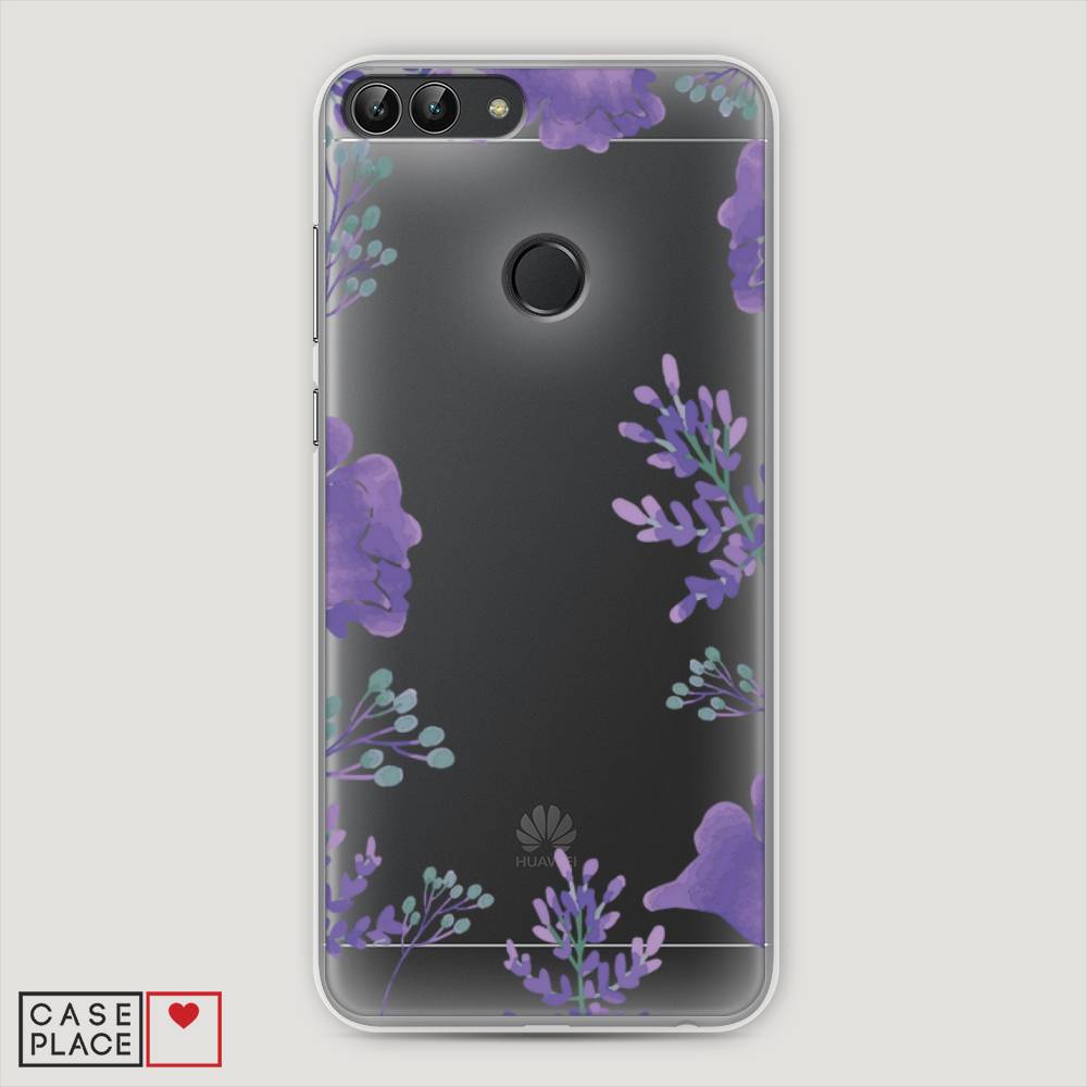 

Чехол Awog "Сиреневая цветочная рамка" для Huawei P Smart