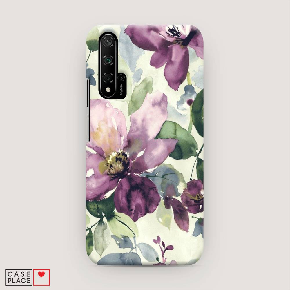 

Чехол Awog "Сиреневые цветы-акварель" для Honor 20, 69520-7