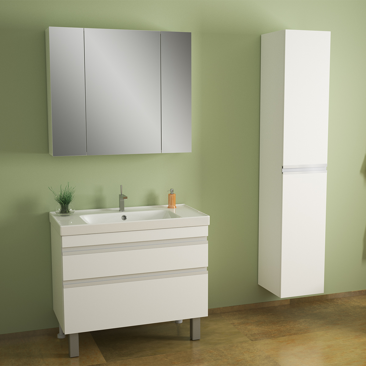 

Dreja.Eco Мебель для ванной комнаты Dreja.eco Grace Plus 90 белый глянец