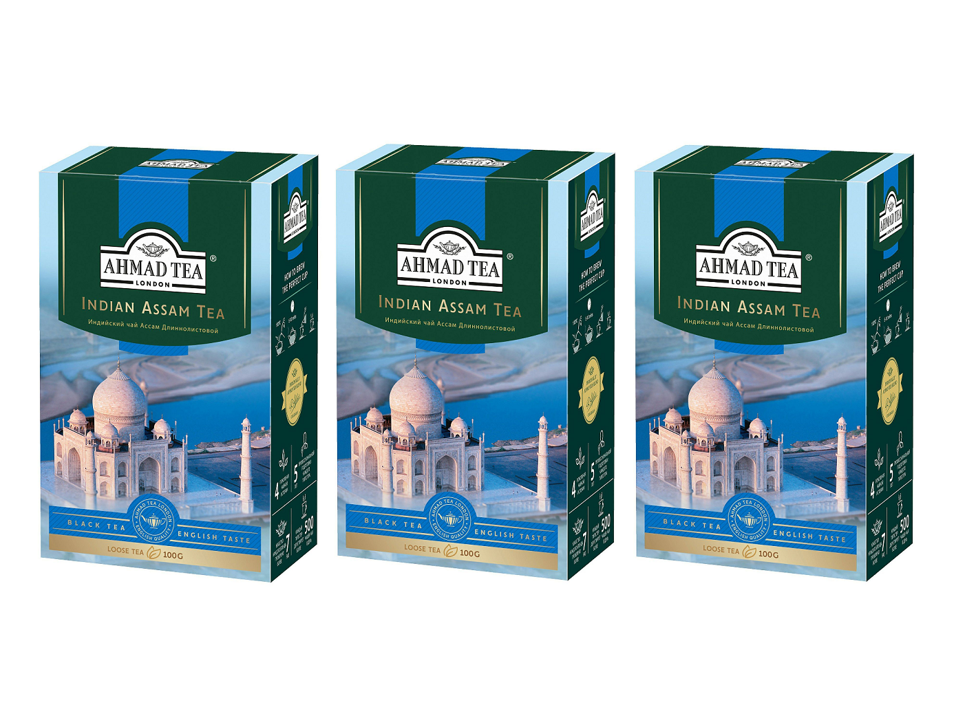 

Чай черный Ahmad Tea Ассам, Индийский, 100 г, 3 упаковки