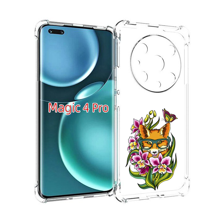 

Чехол MyPads Лиса в цветах для Honor Magic4 Pro, Прозрачный, Tocco