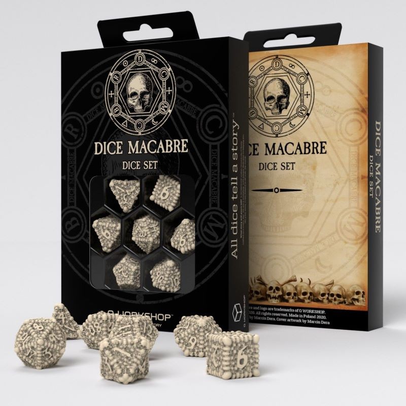 Набор кубиков для игр Q-Workshop Macabre Dice Set цифры врут как не дать статистике обмануть себя