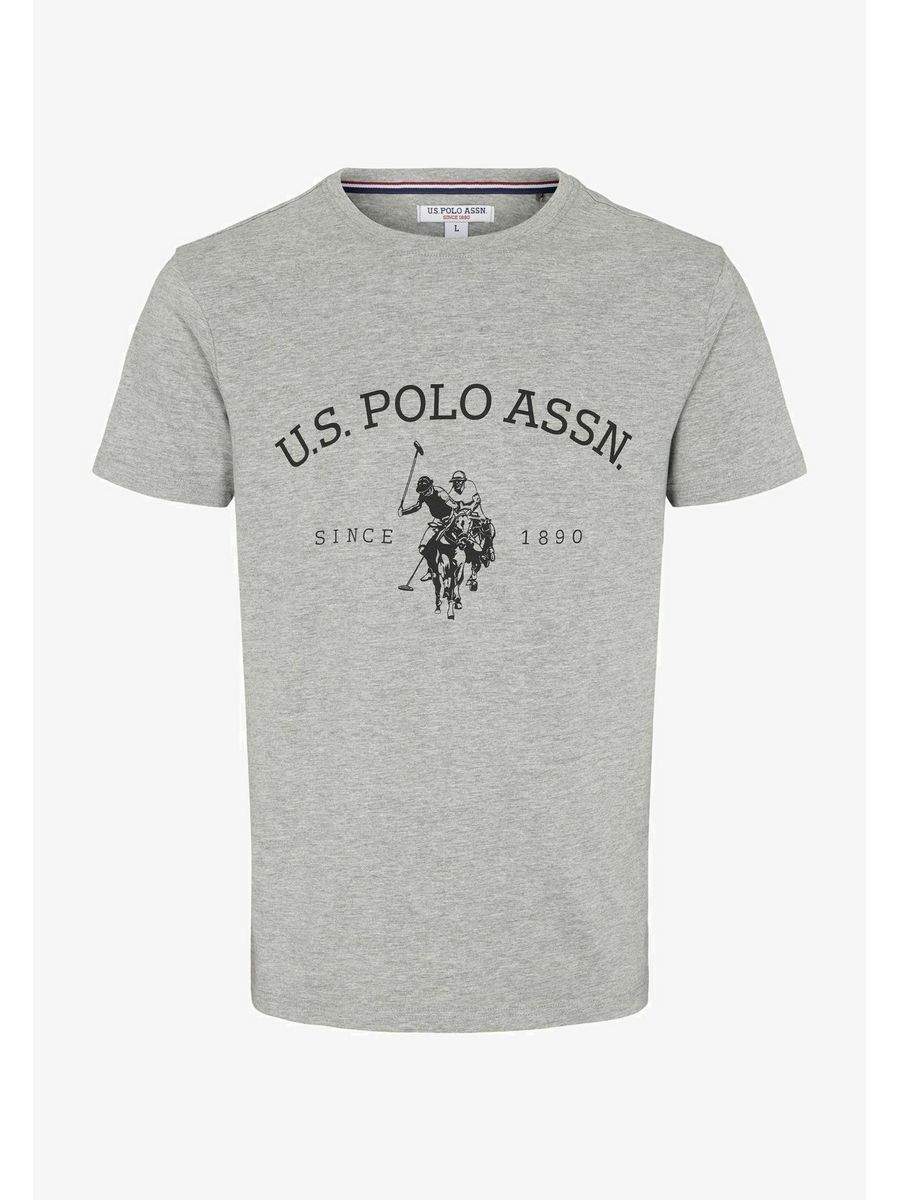 

Футболка мужская U.S. POLO Assn. US222O00T серая XL, Серый, US222O00T