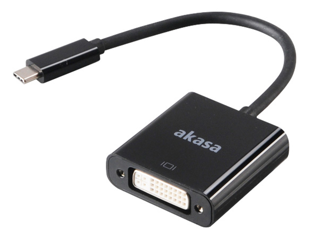 фото Переходник akasa usb type-c - dvi вилка-розетка м (ak-cbca09-15bk)