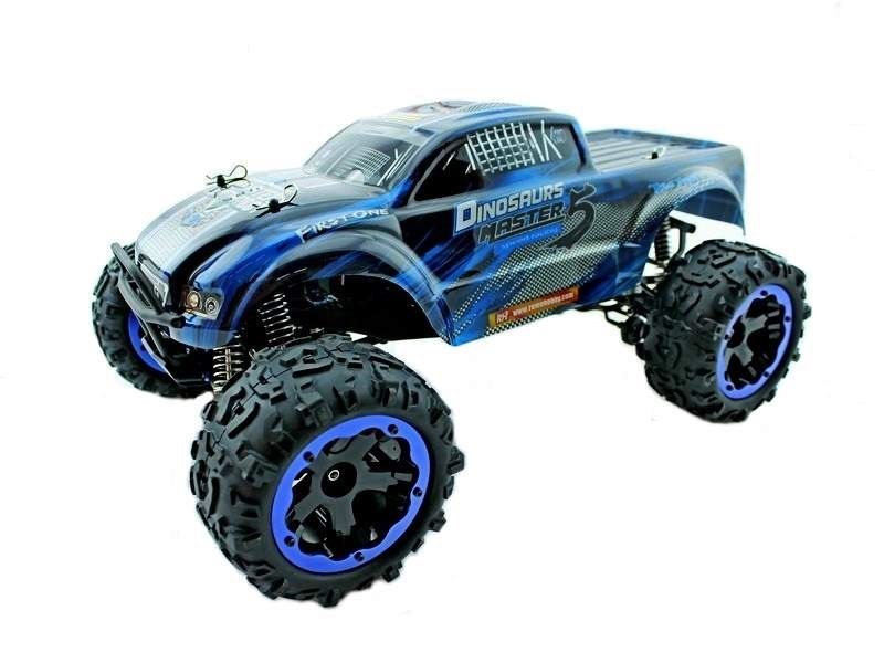 Радиоуправляемый монстр Remo Hobby Dinosaurs Master Brushless (синий) 4WD 2.4G 1/8 RTR