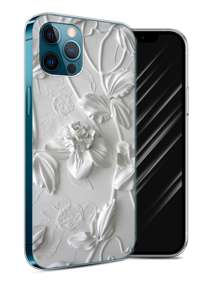

Чехол Awog на Apple iPhone 12 / Айфон 12 "Гипсовые цветы", 12550-7