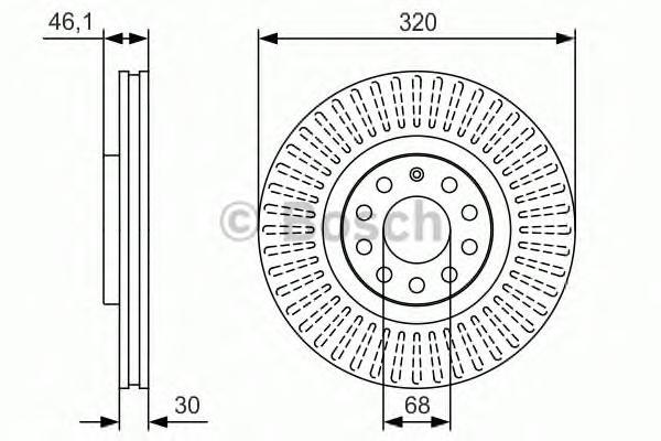 

Тормозной диск BOSCH 0986479S30