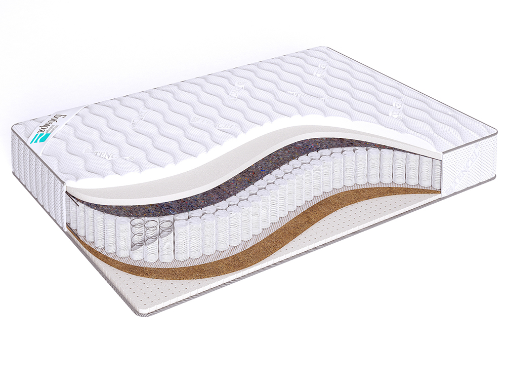 

Матрас ортопедический Доктор Бобырь A2 S600 Roll 80х150 21 см, с независимыми пружинами, Белый, A2 S600 Roll