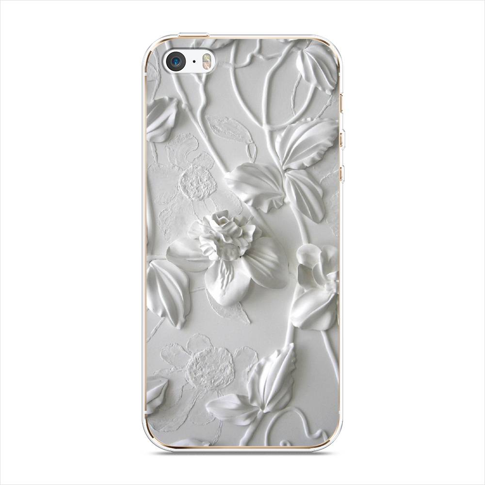 

Чехол Awog на Apple iPhone 5/5S/SE / Айфон 5/5S/SE "Гипсовые цветы", 10350-7