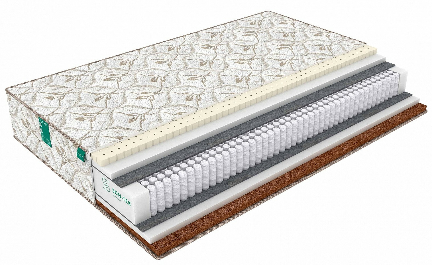 

Матрас Sleeptek Prestige Latex Hard Standart 90х220, Бежевый;белый;серый;серебристый, Prestige Latex Hard Standart