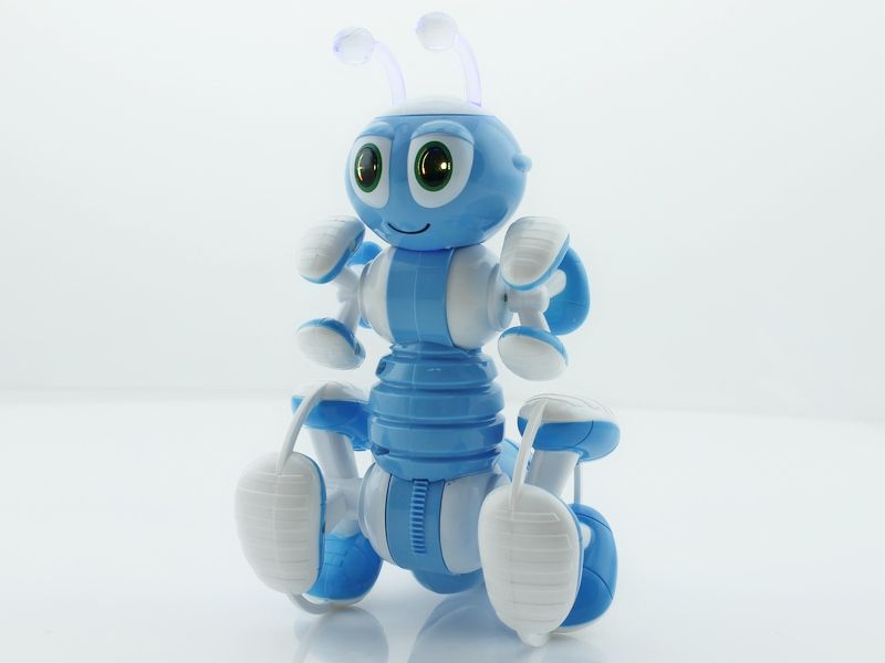 фото Р/у робот-муравей трансформируемый, звук, свет, танцы (синий) brainpower