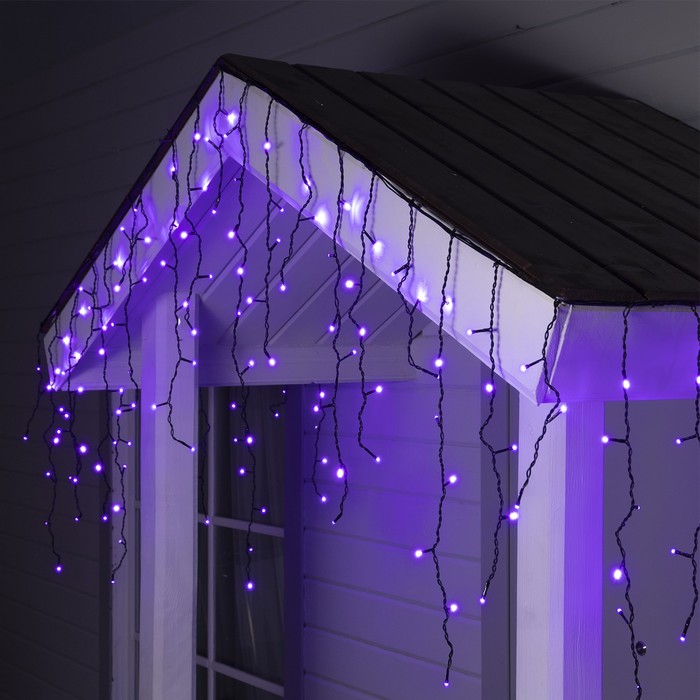

Гирлянда Бахрома 4×0.6 м IP44 тёмная нить 180 LED свечение фиолетовое 8 режимов 220 В, Гирлянда Бахрома» 4 × 0.6 м, IP44, тёмная нить, 180 LED, свечение фиолетовое, 8 режимов, 220 В