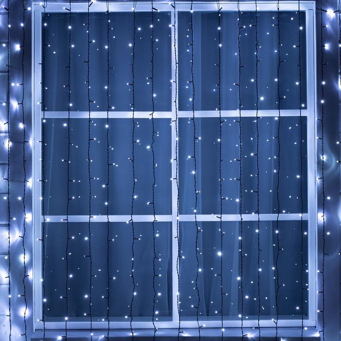 

Гирлянда Занавес 2×6 м IP44 УМС тёмная нить 1440 LED свечение белое мерцание 220 В, Гирлянда Занавес» 2 × 6 м, IP44, УМС, тёмная нить, 1440 LED, свечение белое, мерцание, 220 В