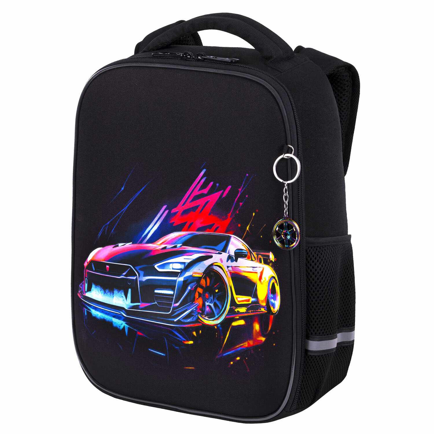 Рюкзак школьный Brauberg Light Neon drift 272027 для мальчика ортопедический 1 класс