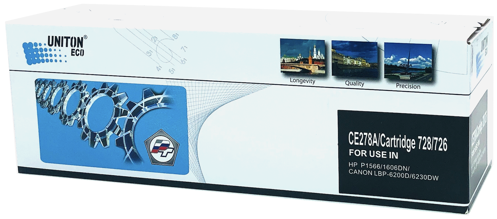 

Картридж для лазерного принтера UNITON Eco №78A CE278A/Cartridge 728/Cartridge 726 Black, Черный, Cartridge 726; Cartridge 728; CE278A; 78A
