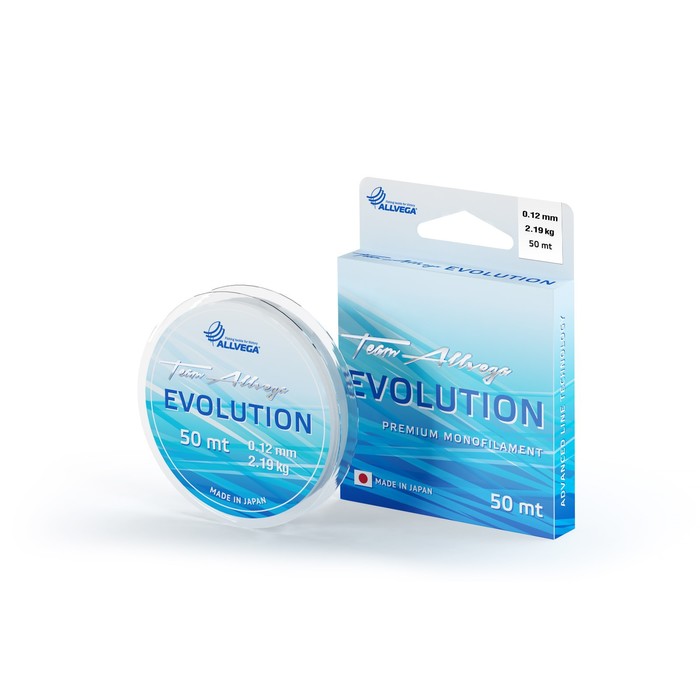 

Леска монофильная ALLVEGA "Evolution" 50м 0,12мм, 2,19кг, прозрачная, Evolution