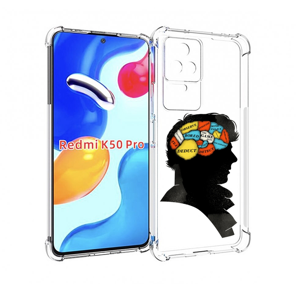 

Чехол MyPads темный рисунок для Xiaomi Redmi K50 / K50 Pro, Прозрачный, Tocco