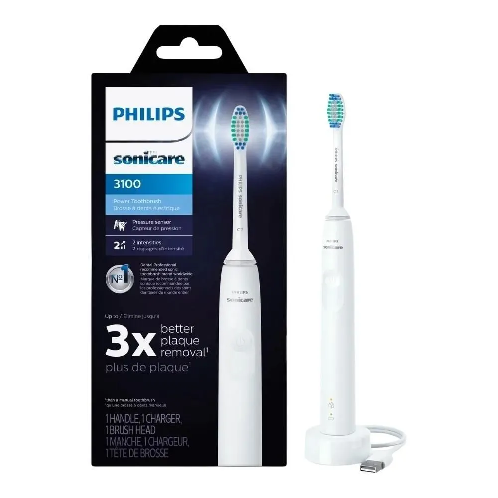 Электрическая зубная щетка Philips Sonicare 3100 HX3671 белая зубная щетка электрическая philips sonicare diamondclean smart hx9911 94