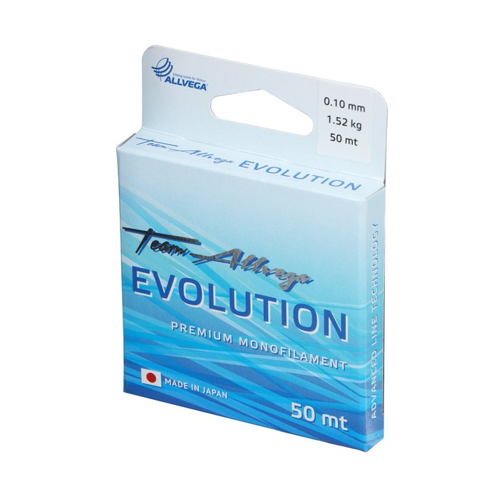 

Леска монофильная ALLVEGA "Evolution" 50м 0,10мм, 1,52кг, прозрачная