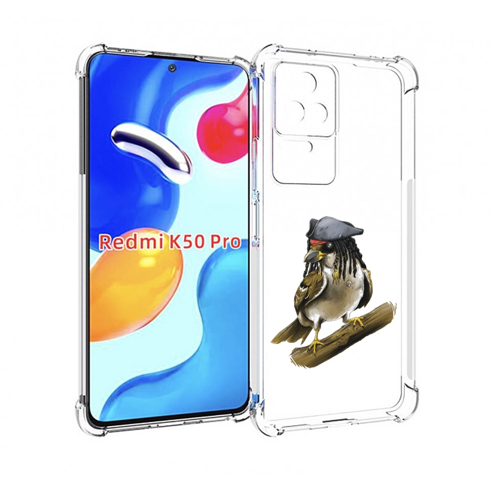 

Чехол MyPads Джек воробей для Xiaomi Redmi K50 / K50 Pro, Прозрачный, Tocco