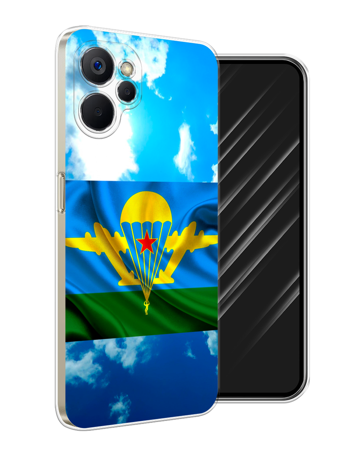 

Чехол Awog на Realme 9i 5G/10T 5G "ВДВ флаг в небесах", Синий;зеленый;желтый, 2513950-5