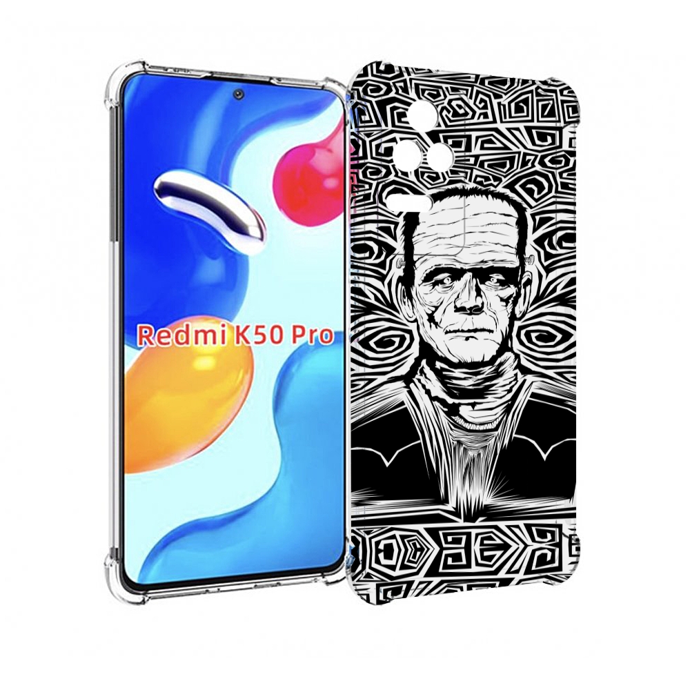 

Чехол MyPads франкенштейн черно белый для Xiaomi Redmi K50 / K50 Pro, Прозрачный, Tocco