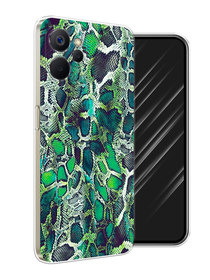 

Чехол Awog на Realme 9i 5G/10T 5G "Зеленая кожа змеи", 2513950-3