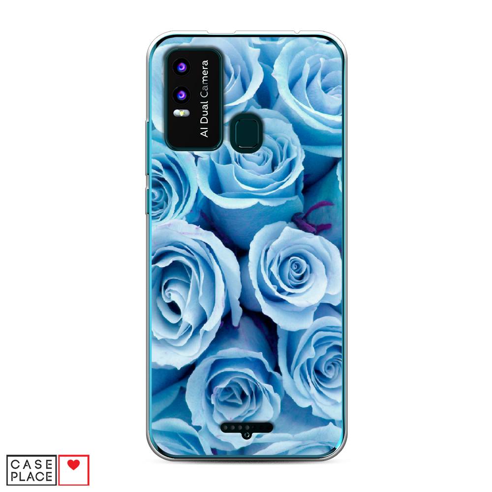 

Чехол Awog на BQ 6630L Magic L / BQ 6630L Мэджик L "Лазурные розы", Разноцветный, 201650-8