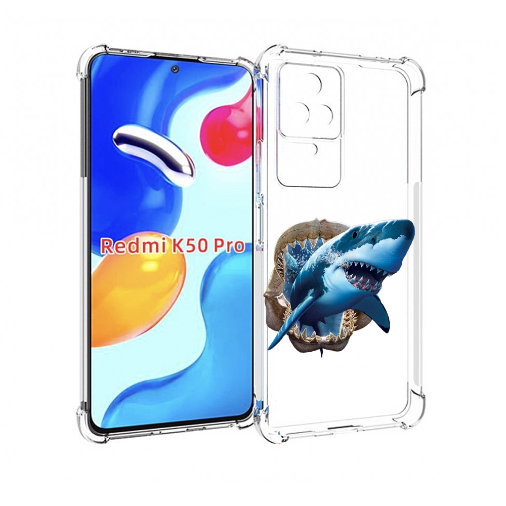

Чехол MyPads челюсти для Xiaomi Redmi K50 / K50 Pro, Прозрачный, Tocco