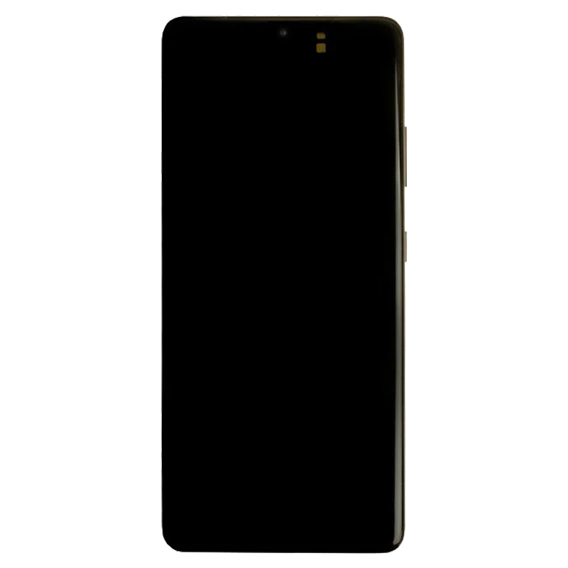 Дисплей BaseMarket для Samsung Galaxy S21 FE модуль с рамкой и тачскрином (черный) OEM