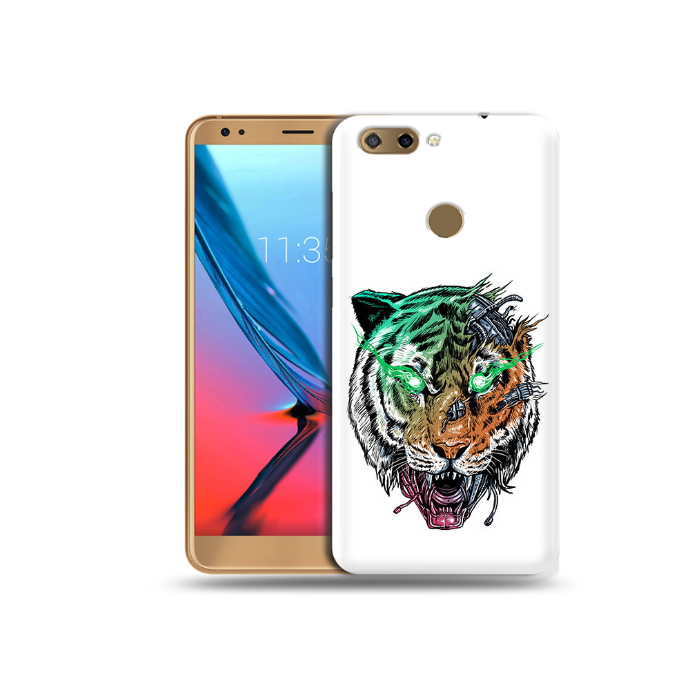 

Чехол MyPads Tocco для ZTE Blade V9 робо-тигр (PT106427.464.584), Прозрачный, Tocco