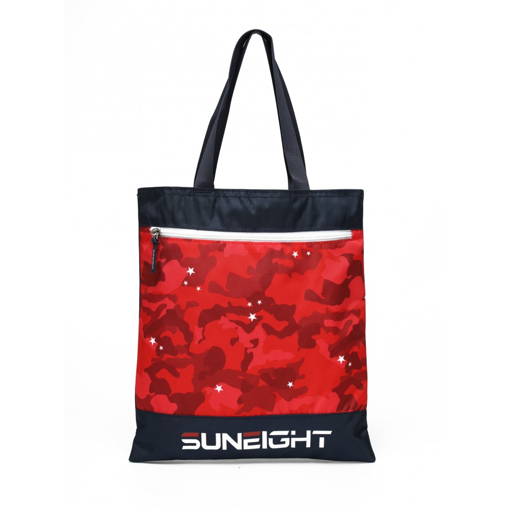 

Сумка школьная Sun eight SE-2721, цвет темно-синий/красный, SE-2721