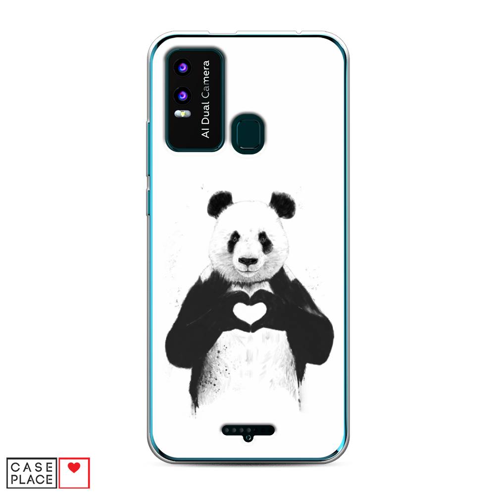 

Чехол Awog на BQ 6630L Magic L / BQ 6630L Мэджик L "Панда love", Разноцветный, 201650-10