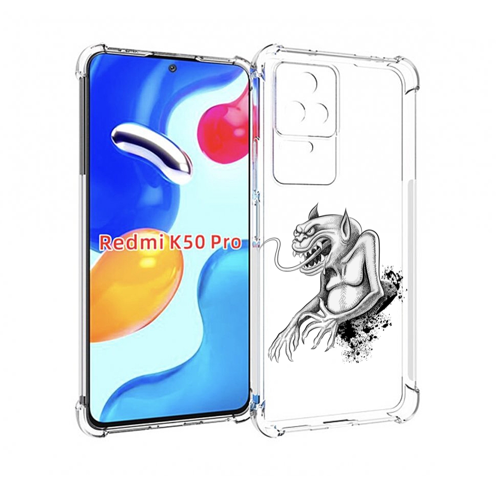 

Чехол MyPads чорт для Xiaomi Redmi K50 / K50 Pro, Прозрачный, Tocco